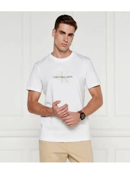 CALVIN KLEIN JEANS Tricou DISTRESSED alb