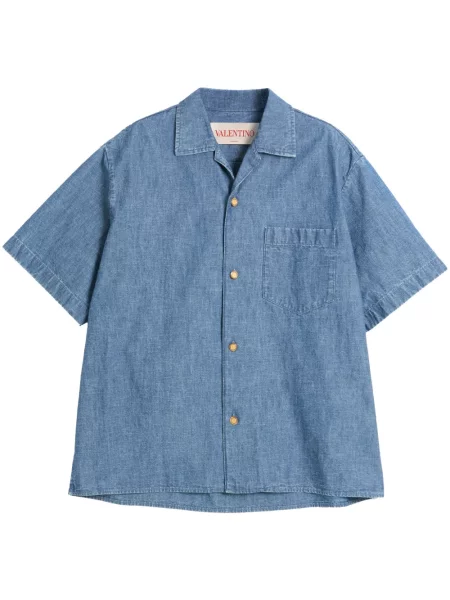 Košile Valentino Garavani modrá