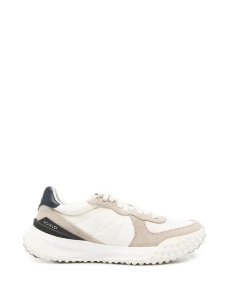Sneakerși Moncler cu tepi alb