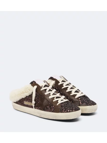 Mules Golden Goose καφέ