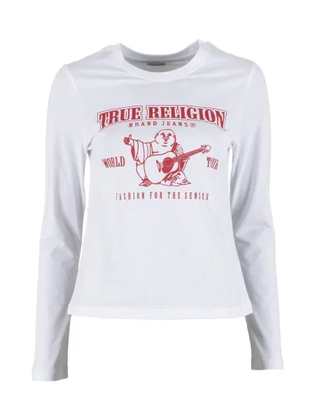 True Religion Tričko tmavě červená bílá