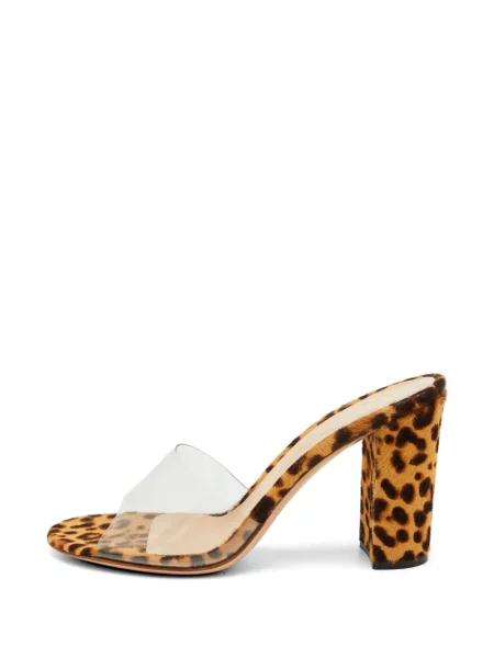 Sandale Gianvito Rossi cu imagine cu model leopard