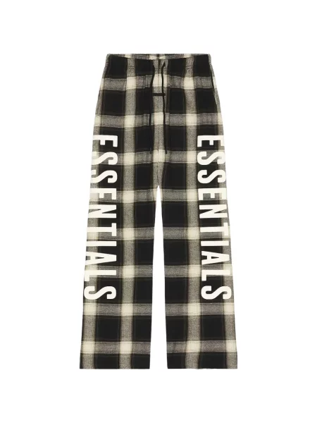 Pantaloni Fear Of God Essentials în carouri gri
