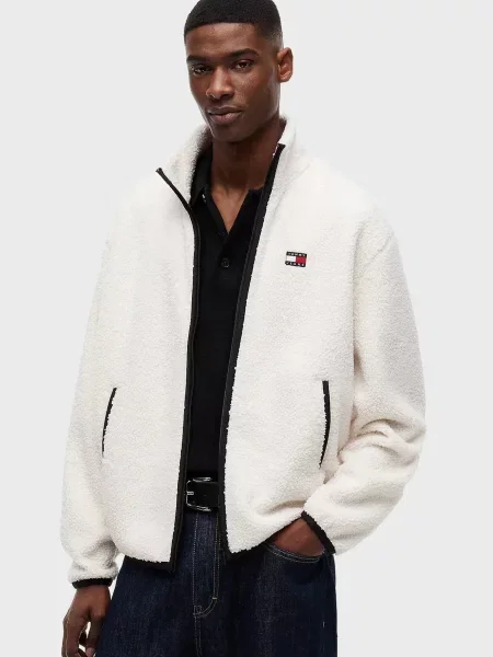 Светр Tommy Jeans тедді білий