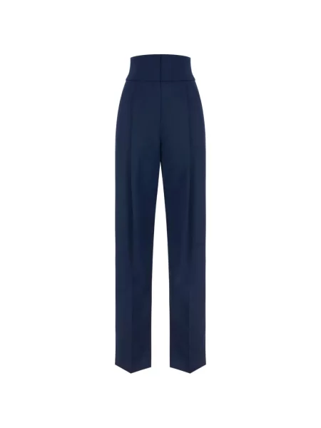 Pantaloni Elisabetta Franchi albastru