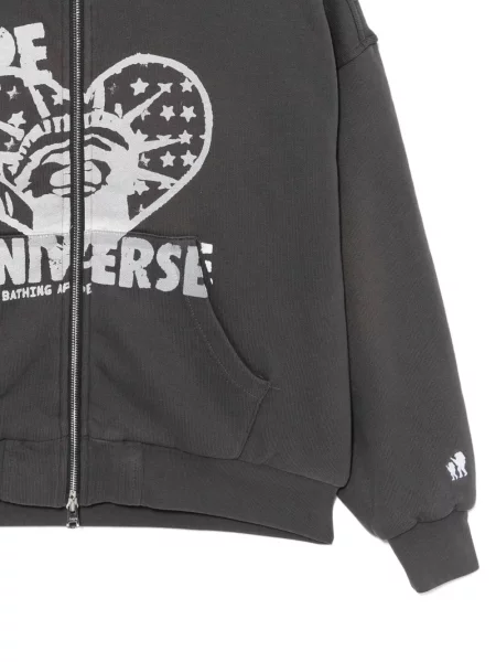 Hanorac cu glugă Aape By A Bathing Ape cu imagine gri