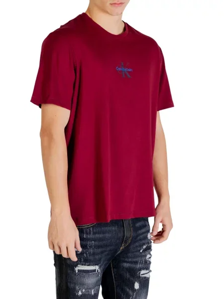 Calvin Klein Jeans Majica marine / svetlo modra rdeča