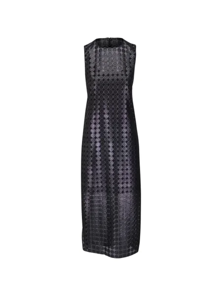 Rochie midi Akris Punto fără mâneci până la genunchi de costum negru