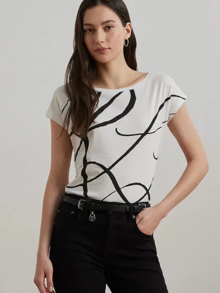 Lauren Ralph Lauren tricou alb