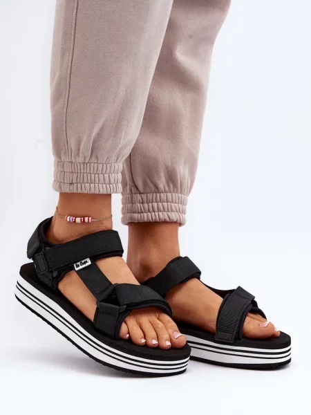 Sandale Lee Cooper s platformom crna