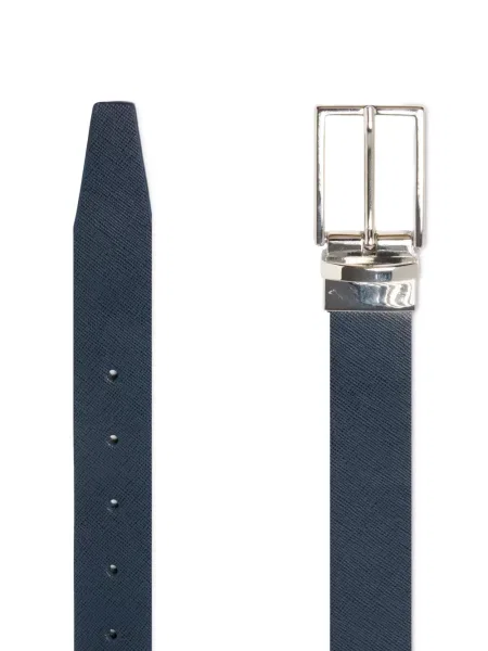 Curea Lancel din piele albastru