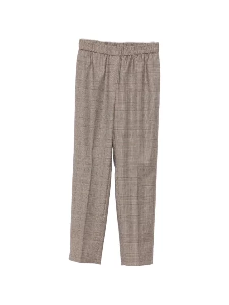 Pantaloni Peserico în carouri maro