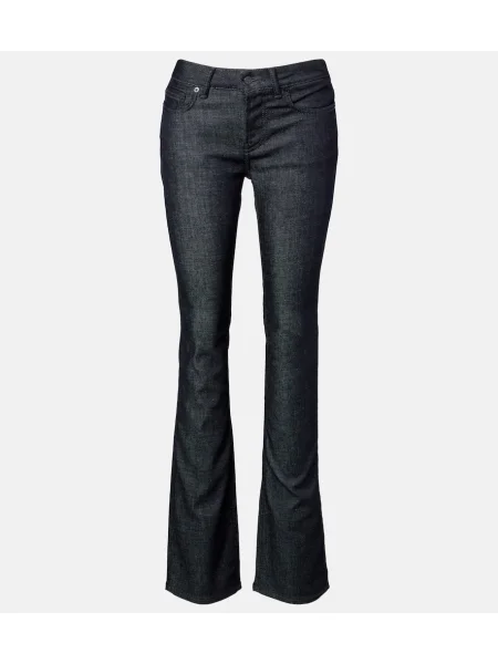 Blugi Acne Studios cu talie joasă albastru