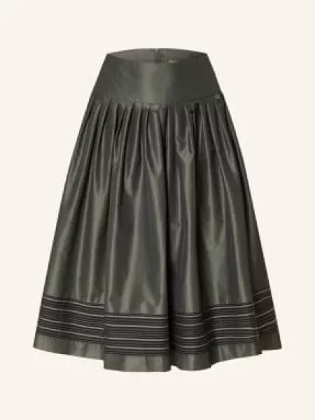 Rockmacherin Spódnica Plisowana Weissensee gruen czarna