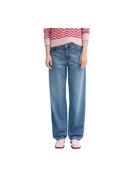Szerokie jeansy Levi's niebieskie