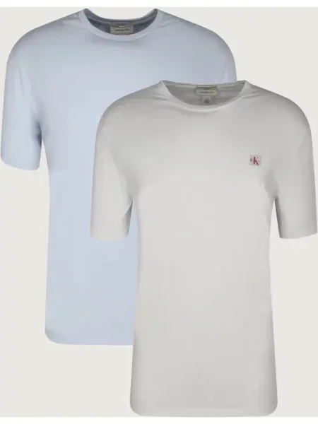 Calvin Klein Jeans Set de tricouri﻿ Badge Colorat alb