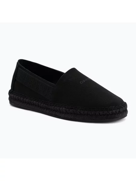 Espadrile pentru bărbați Calvin Klein Webbing triple black negru