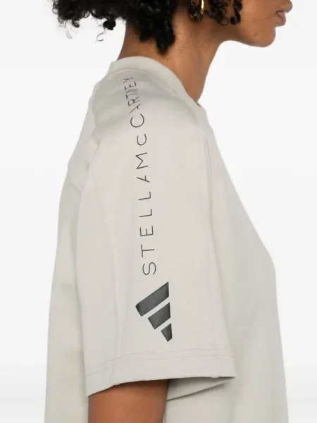 Tricou Adidas By Stella Mccartney cu imagine gri