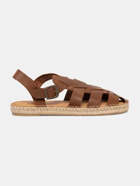 Sandale Fly London din piele maro