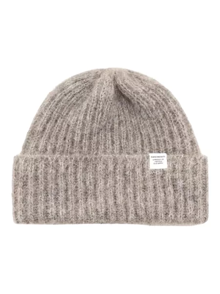 Czapka Norse Projects wełniana chunky beżowa
