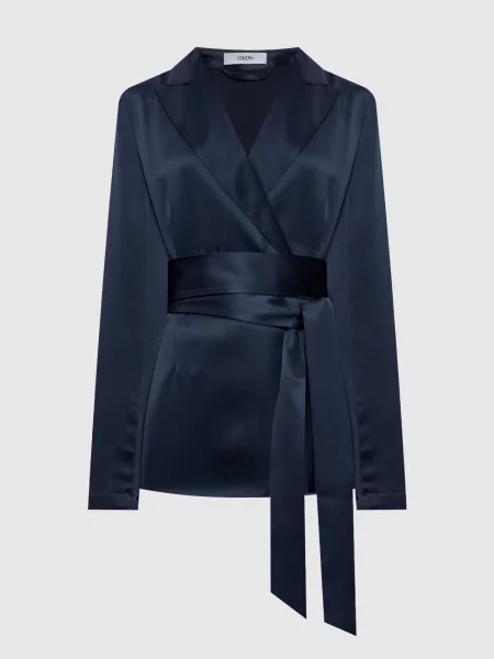 Двобортний жакет із шовку Archer Joseph синій