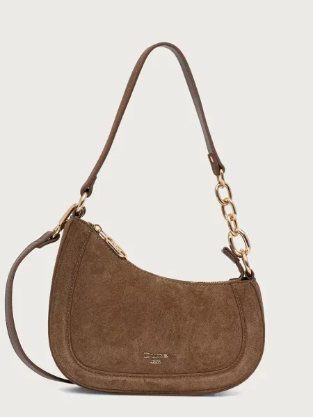 Dune London geantă crossbody pentru femei din piele DIRECTION bej