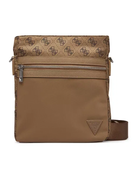 GUESS Torba za čez ramo BERLIN kamela / rjava bež