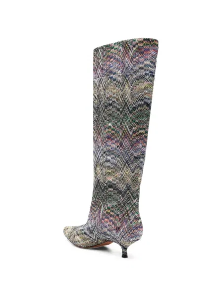 Botine Missoni tricotate albastru