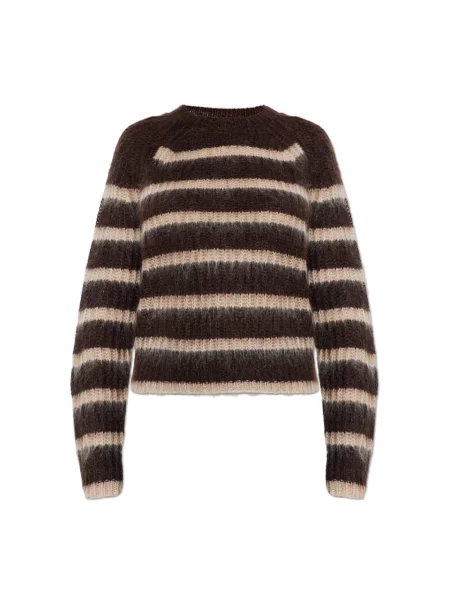 Sweter Allsaints wełniany brązowy