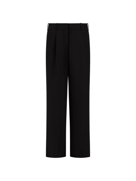 Pantaloni Herno din țesătură twill negru
