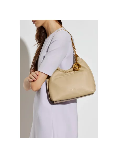 Torebka Michael Kors skórzana beżowa