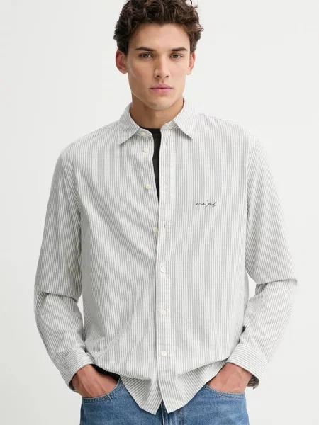 Marc O'Polo cămașă din cu guler clasic regular alb