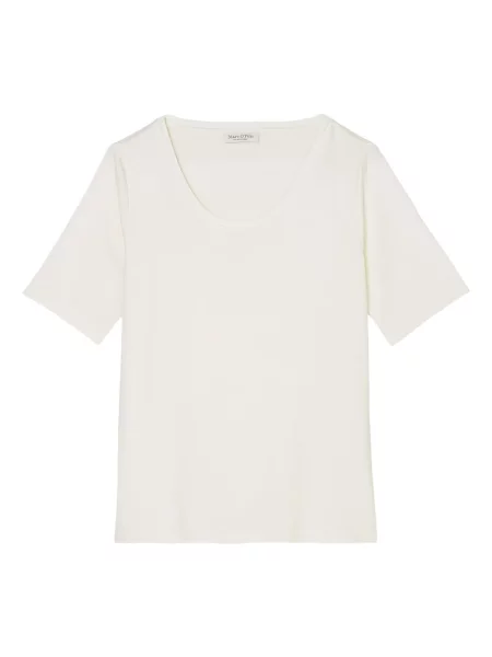 Scurt tricou polo Marc O'polo alb