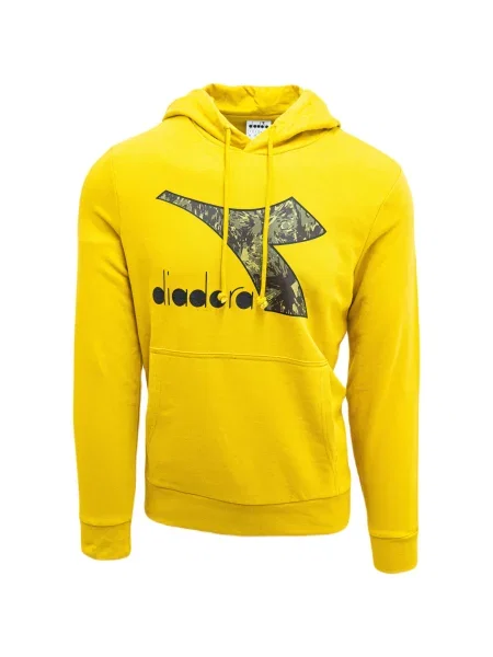 Bluza z kapturem Diadora Big Logo żółta