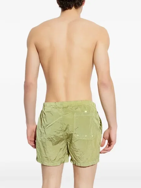 Slip de baie Stone Island cu strasuri verde