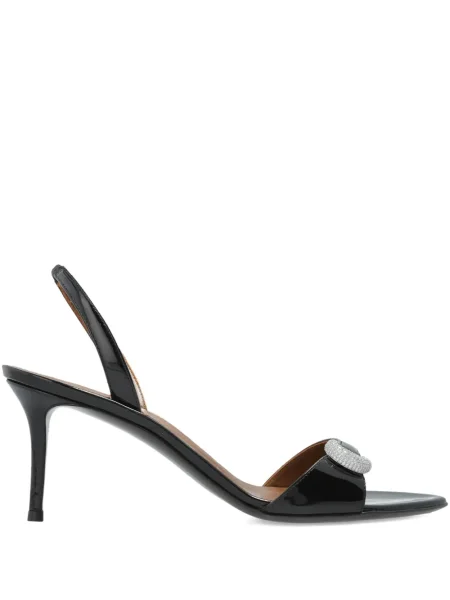 Sandale Giuseppe Zanotti slingback de cristal negru