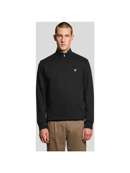 Bluza Lyle & Scott Loopback Half Zip XS czarny
