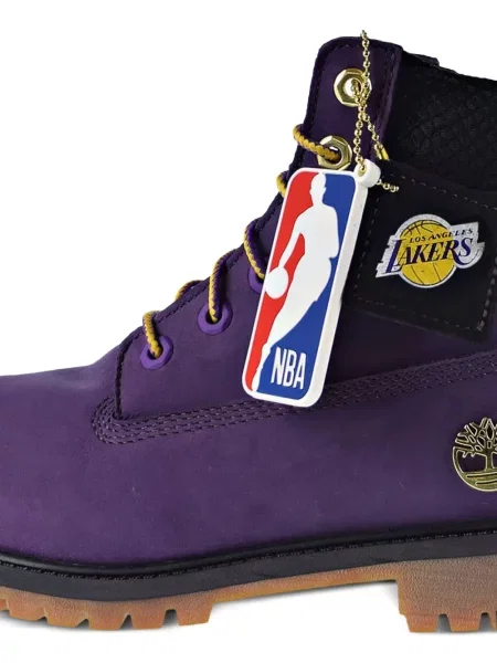 Botki dziecięce Timberland fioletowe