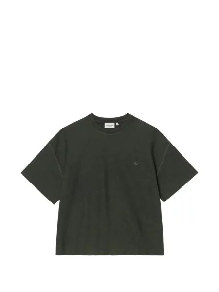 Tricou Carhartt Wip cu broderie verde