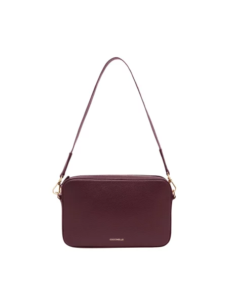 Mała mały torebka skórzana Coccinelle skórzana czerwona
