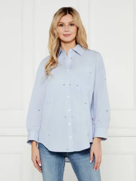 Joop! Jeans Cămașă Brenda | Relaxed fit albastru