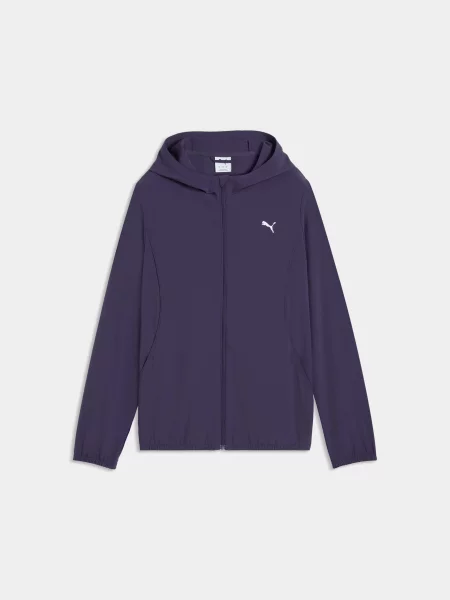 Демісезонна куртка PUMA Run Velocity Woven Jacket W комбінований верх фіолетовий