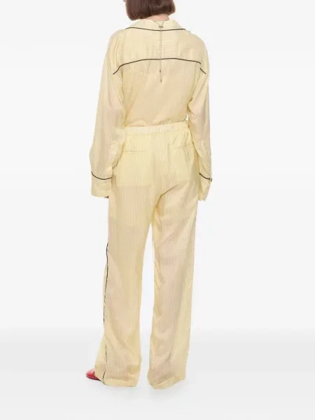 Pantaloni Plan C cu dungi