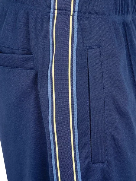 Pantaloni Fred Perry cu dungi alergare albastru