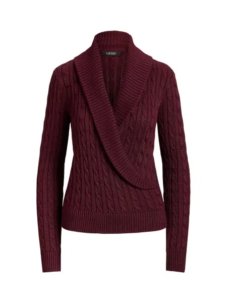 Lauren Ralph Lauren Pulover tamno crvena