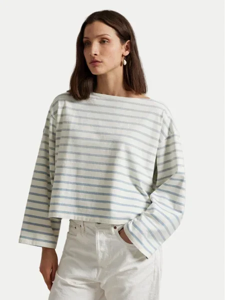 Polo Ralph Lauren Блуза Екрю синьо