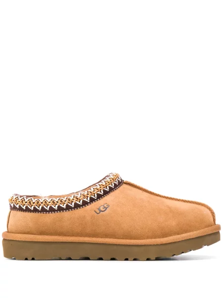 Saboți Ugg din piele de căprioară slip-on maro