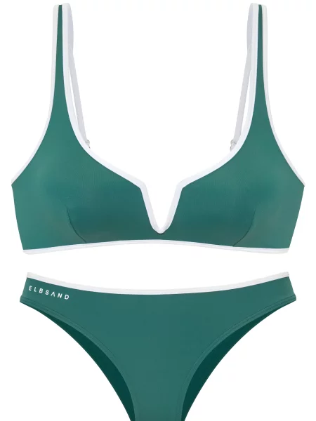 Elbsand Costum de baie două piese închis verde