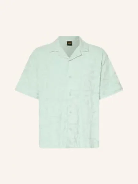 Boss Letní Košile We Flower Z Froté mátová