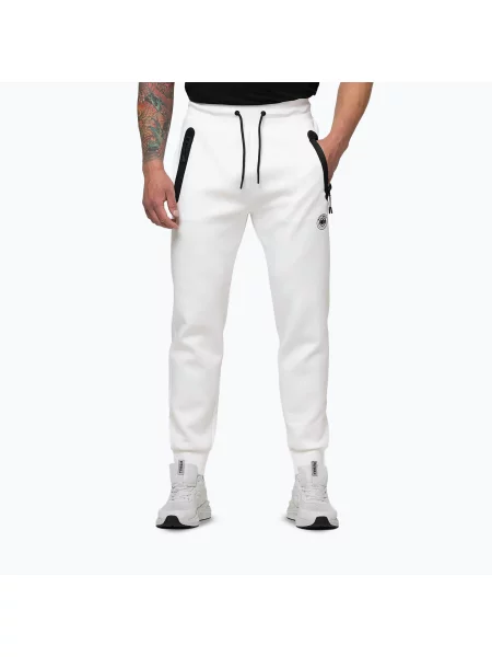 Pantaloni pentru bărbați Pitbull Dogwood Track off white alb